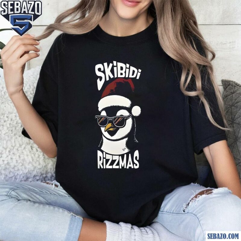 Skibidi Rizzmas Gen Alpha Slang Christmas Penguin Shirt t-shirt