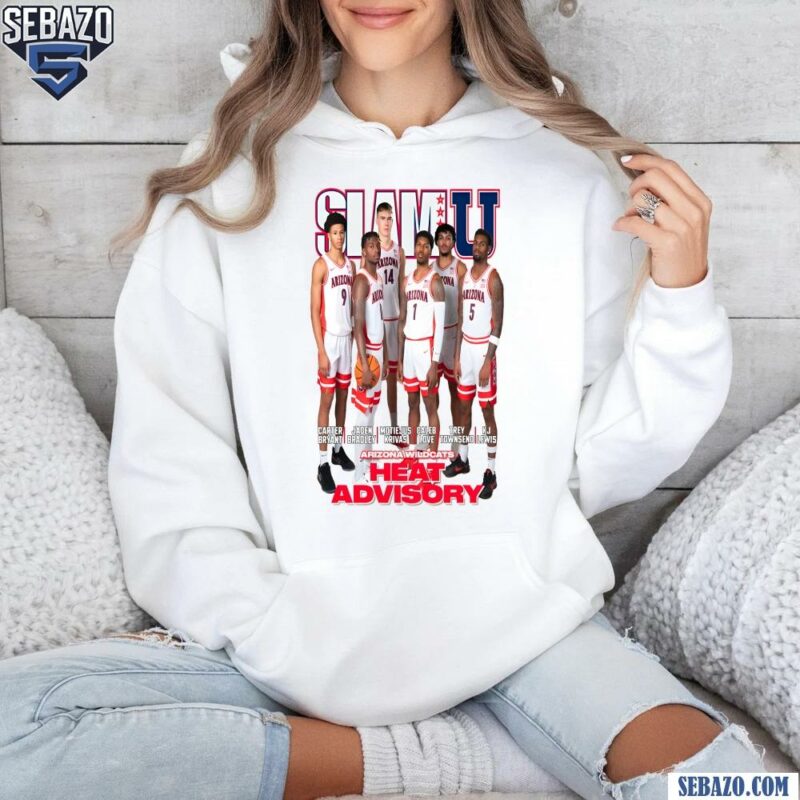 Slam Cover Slamu Arizona Wildcats Heat Advisory Shirt hoodie