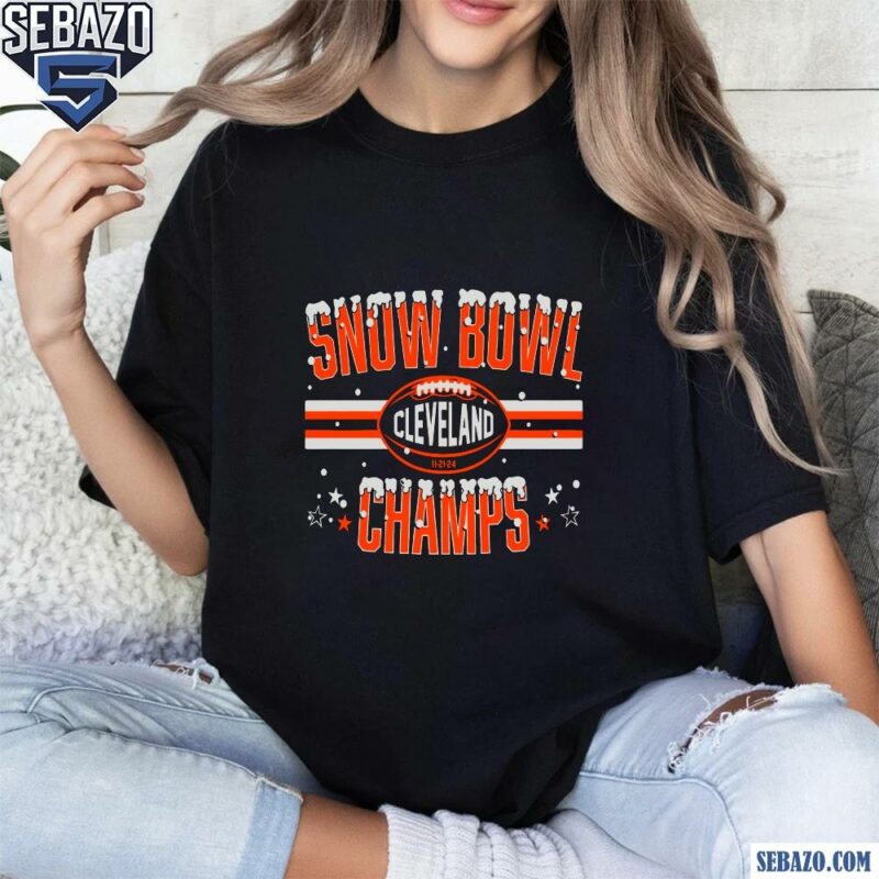 Snow Bowl Champs Cleveland Browns Football Shirt t-shirt