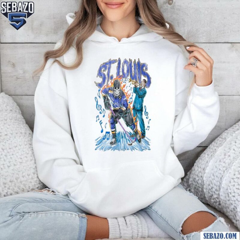 St Louis Blues Skeleton Hockey Player Shirt hoodie