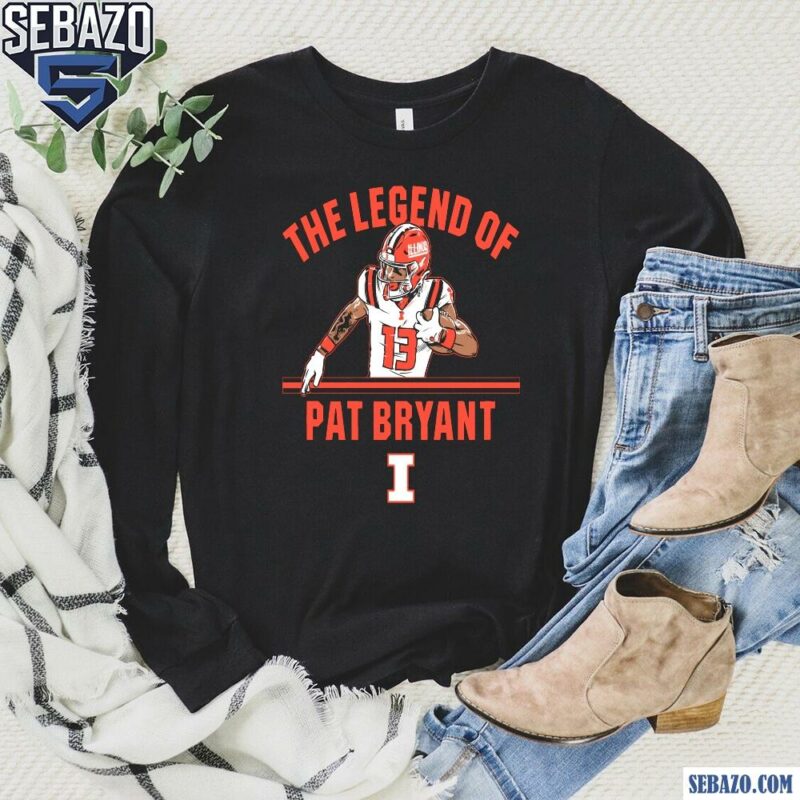 The Legend Of Pat Bryant Illinois Football Shirt long sleeved