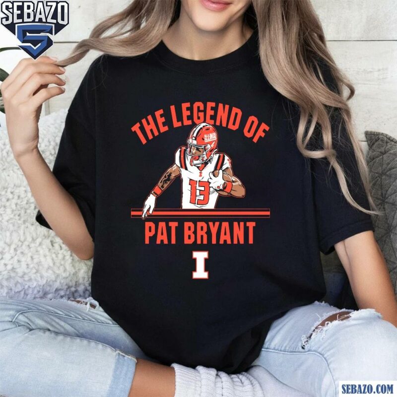 The Legend Of Pat Bryant Illinois Football Shirt t-shirt