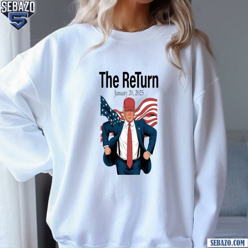 The Return January 20 2024 Inauguration Day Trump Shirt sweatshirt