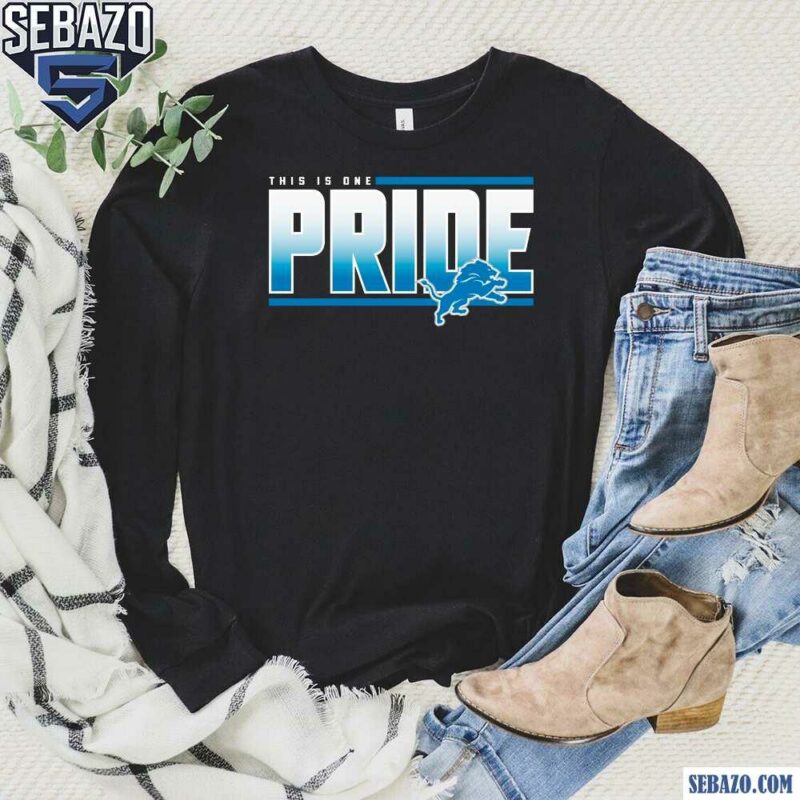 This Is One Pride Detroit Lions Logo Shirt long sleeved