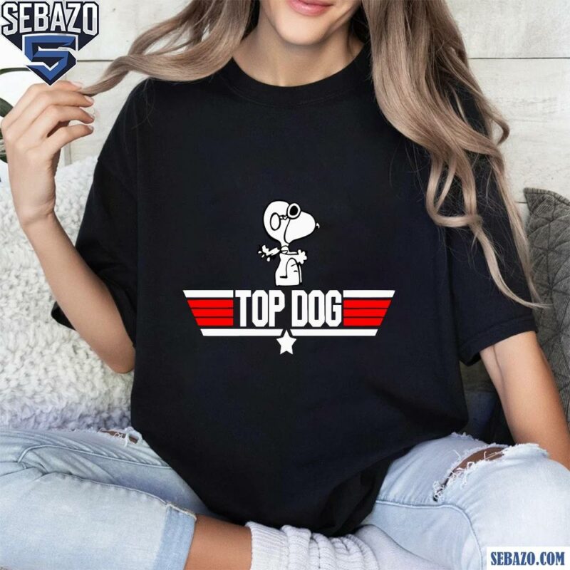 Top Dog Snoopy Top Gun Parody Shirt t-shirt