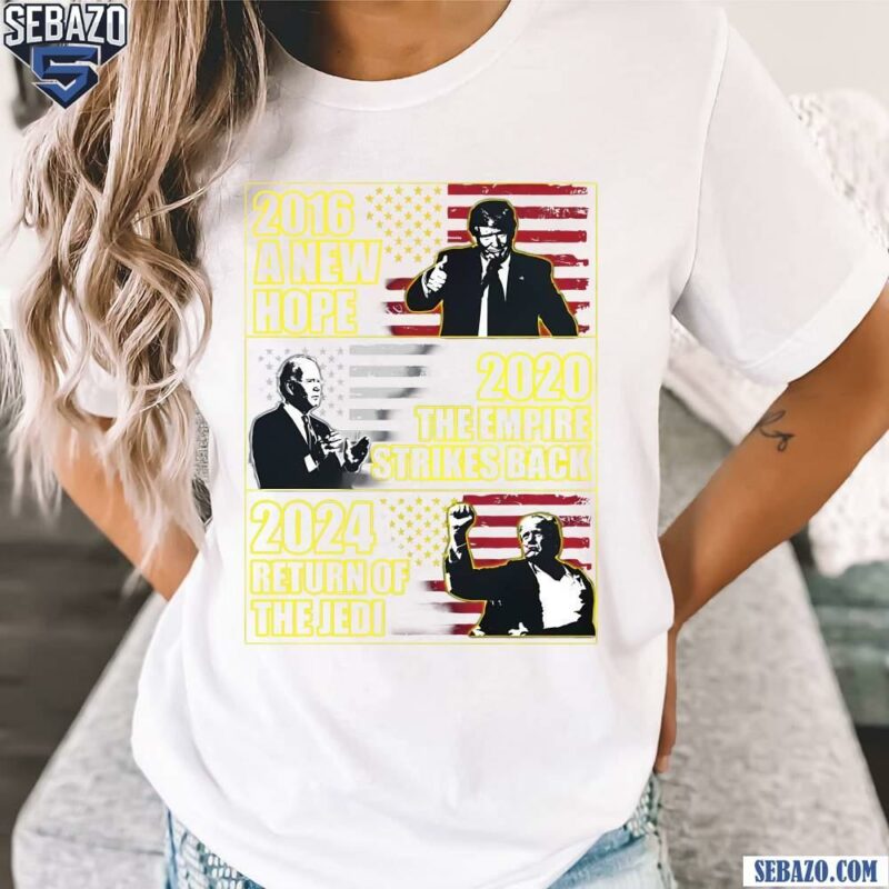 Trump 2024 Retrurn Of The Jedi American Flag Shirt t-shirt