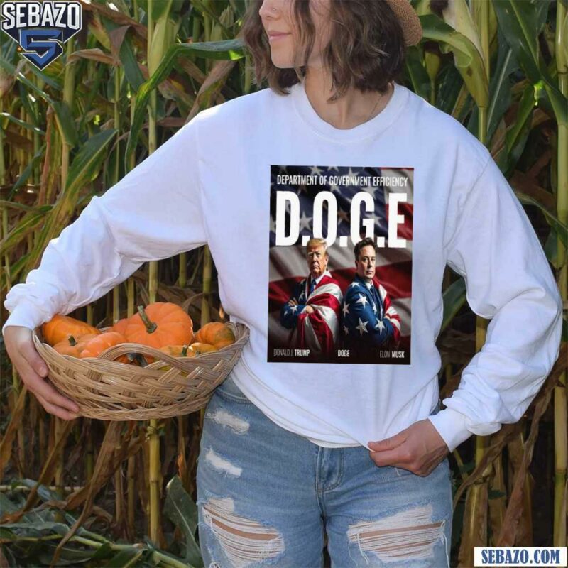 Trump And Musk Doge Make American Great Again Shirt long sleeved