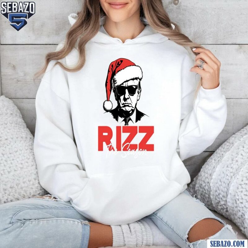 Trump Rizz The Season Santa Hat Shirt hoodie