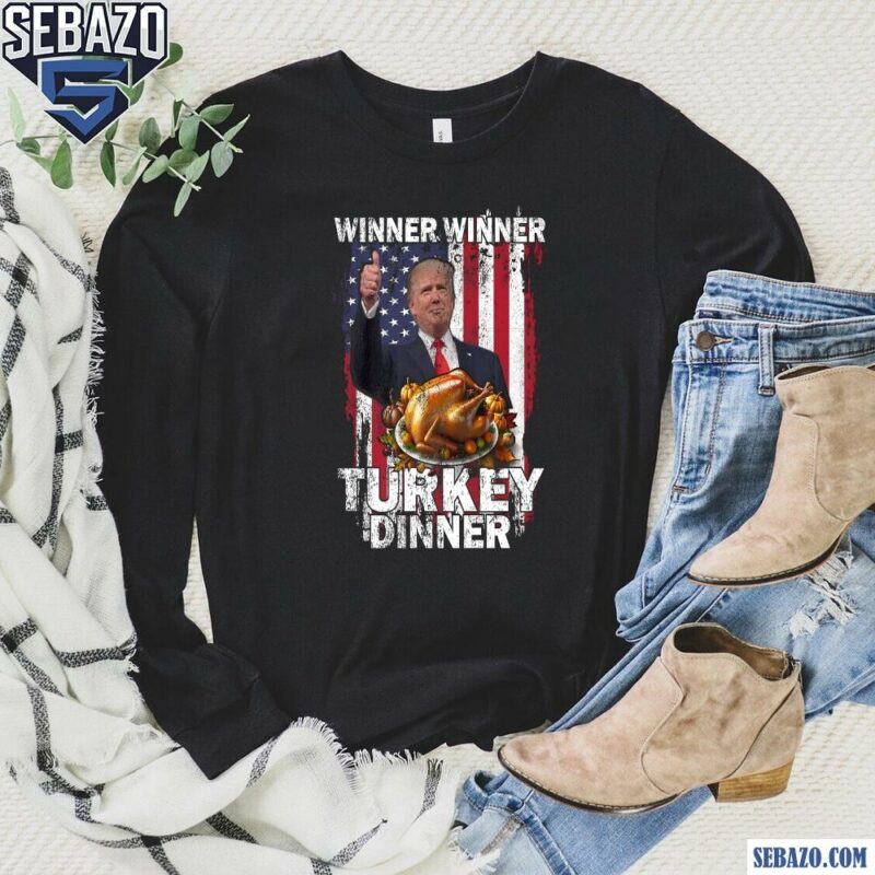 Trump Vance Winner Winner Turkey Dinner Thanksgiving Shirt long sleeved