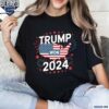 Trump Won President 2024 American Flag Map Shirt t-shirt