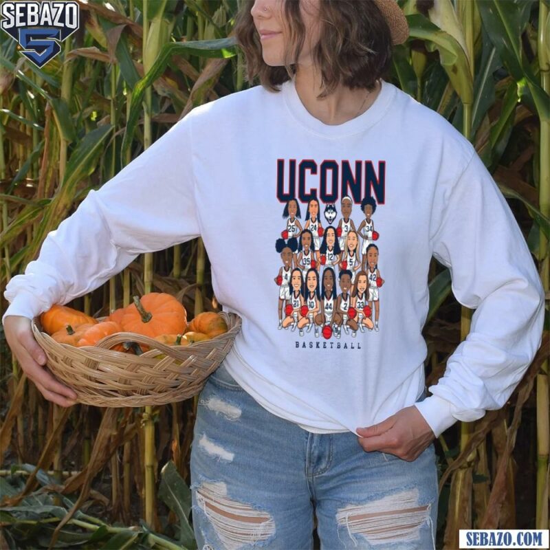 Uconn Huskies Womens Basketball Players Chibi Shirt long sleeved