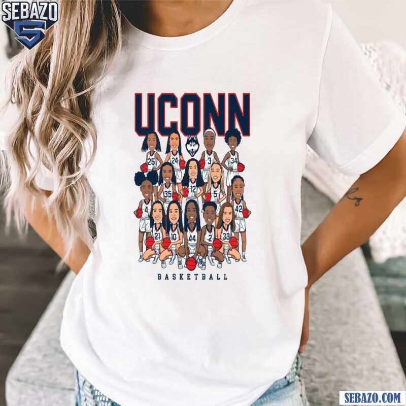 Uconn Huskies Womens Basketball Players Chibi Shirt t-shirt