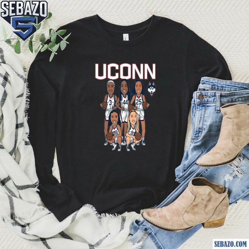 Uconn Huskies Womens Basketball Starting 5 Shirt long sleeved