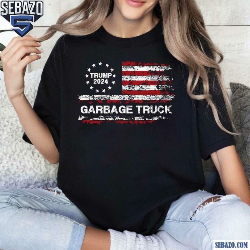 Vintage American Flag Trump Truck Garbage 2024 Shirt t-shirt