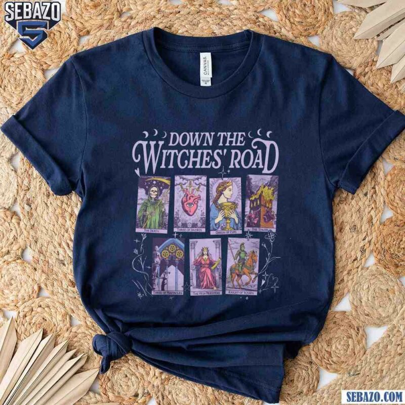 Vintage Down The Witches Road Tarot Cards Shirt t-shirt