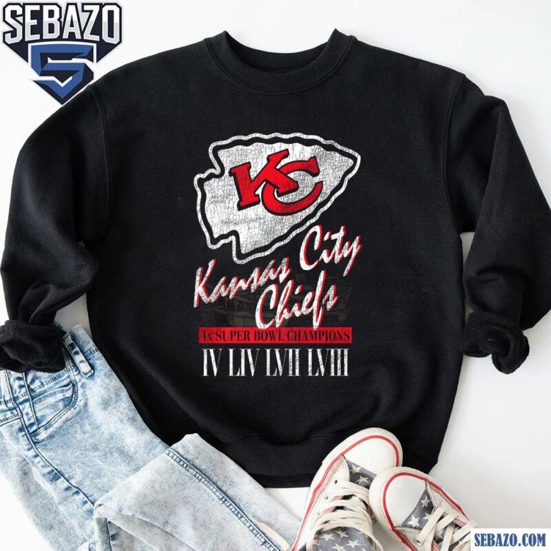 Vintage Kansas City Chiefs 4X Super Bowl Champions Shirt sweatshirt