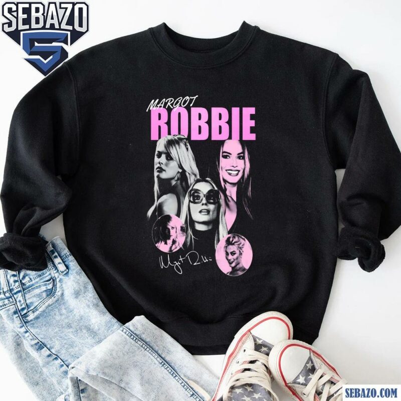 Vintage Margot Robbie Barbie Actor Signature Shirt sweatshirt