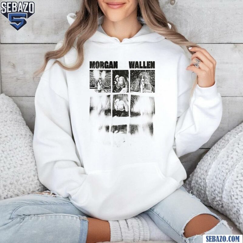 Vintage Morgan Wallen Blurry Live Photo Cream Shirt hoodie