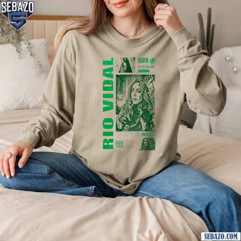 Vintage Rio Vidal Death Aubrey Plaza Green Witch Shirt long sleeved