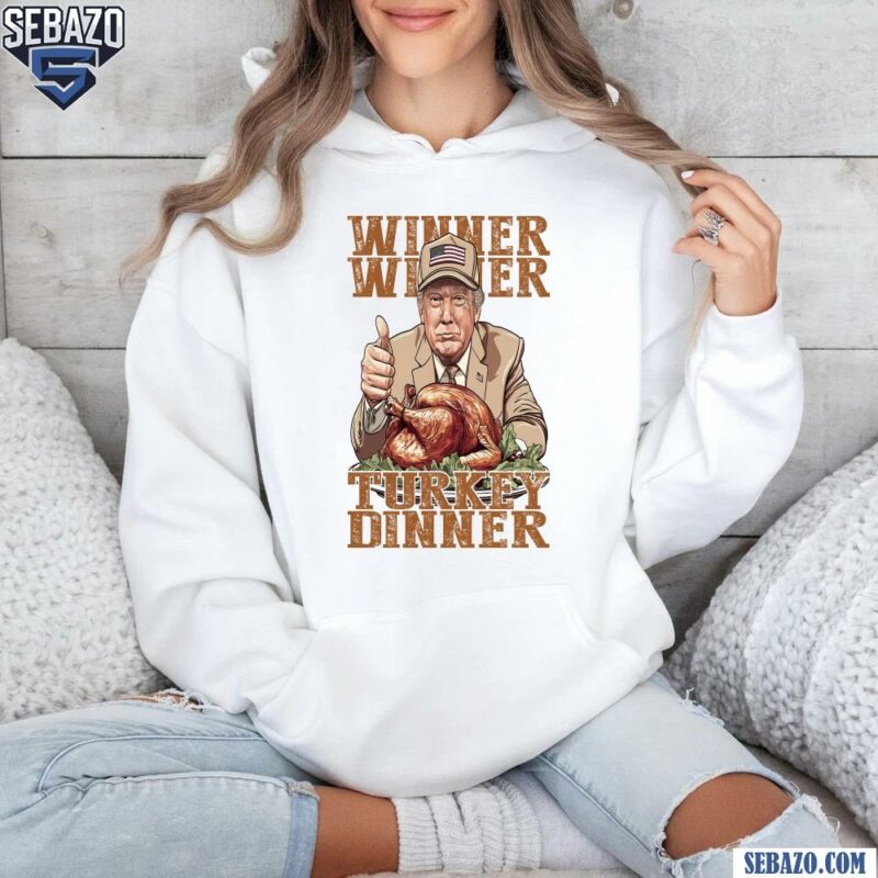 Vintage Thankful Trump Winner Winner Turkey Dinner Shirt hoodie