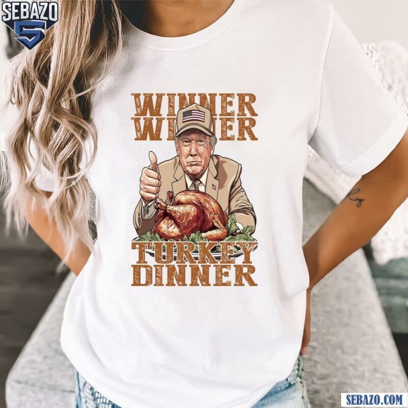 Vintage Thankful Trump Winner Winner Turkey Dinner Shirt t-shirt