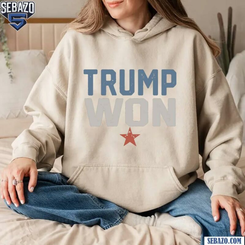 Vintage Trump Won 47Th President Of United State Shirt hoodie