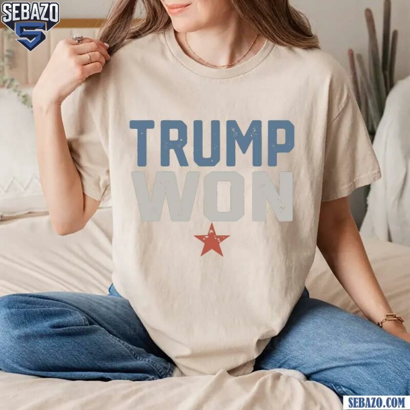 Vintage Trump Won 47Th President Of United State Shirt t-shirt