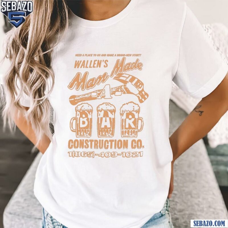 Vintage Wallens Man Made A Bar Shirt t-shirt