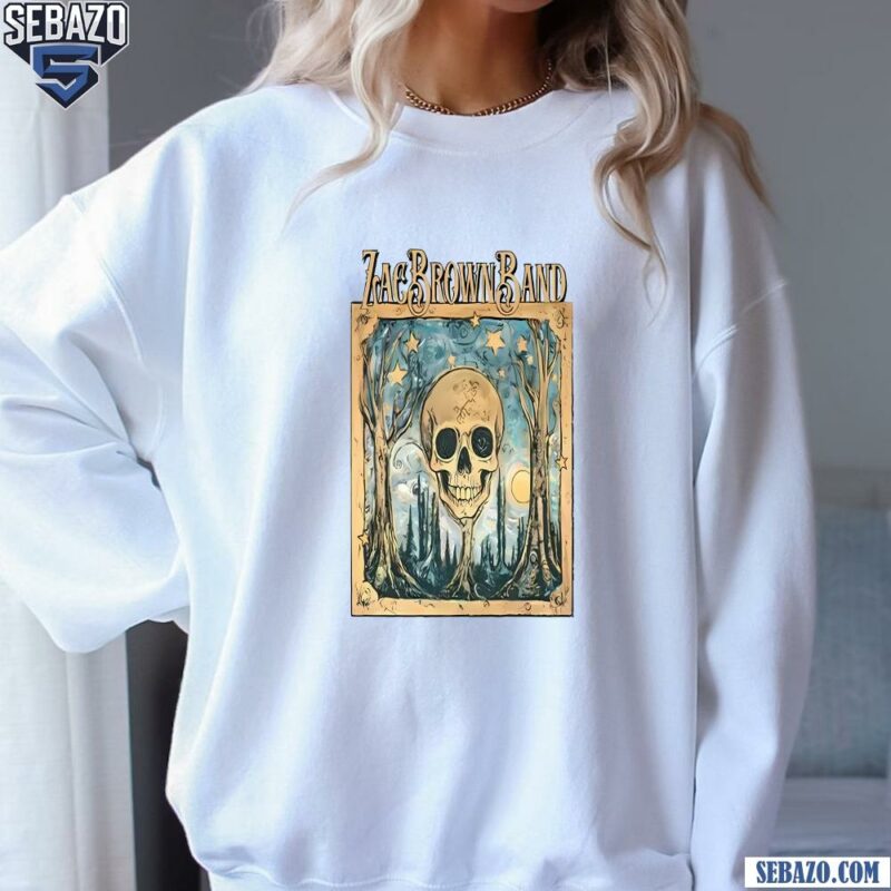 Vintage Zach Brown Band Skull Painting Shirt sweatshirt