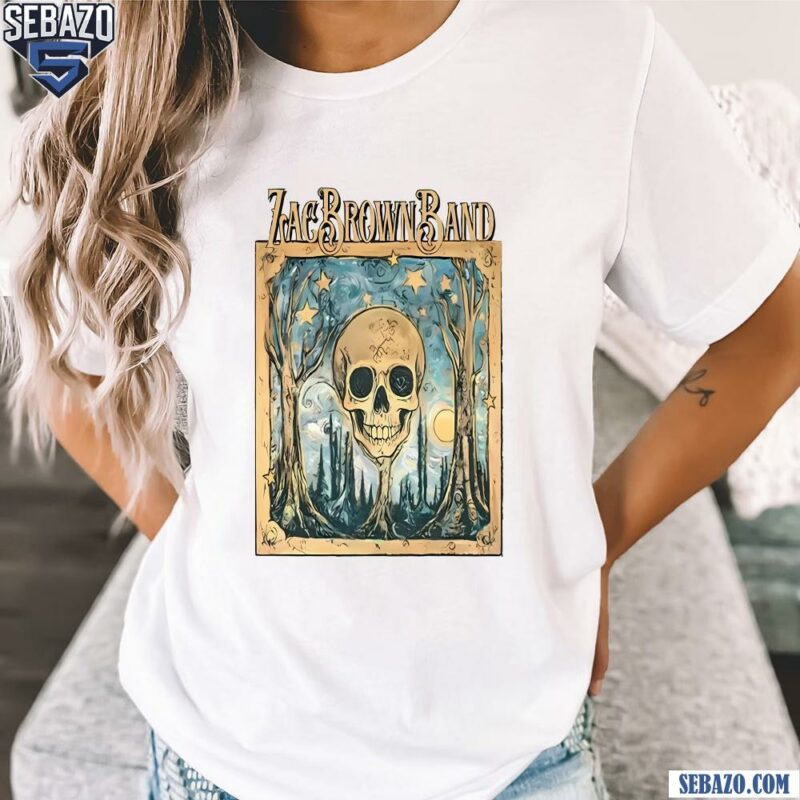 Vintage Zach Brown Band Skull Painting Shirt t-shirt