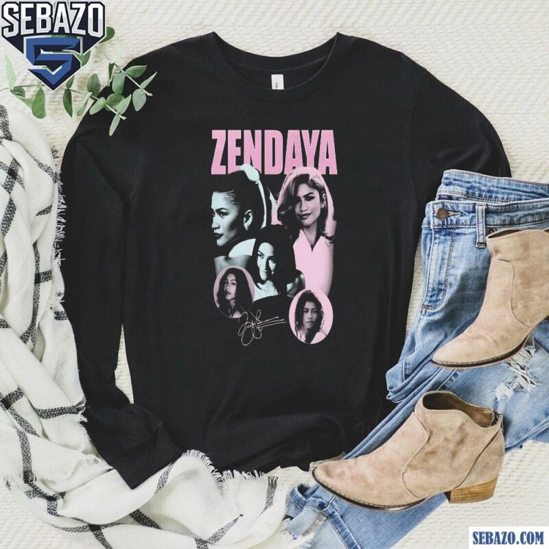 Vintage Zendaya Movie Actor Signature Shirt long sleeved