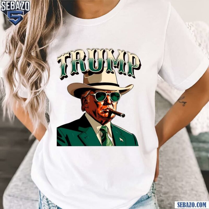 Western Trump Cowboy Smoking Election 2024 Shirt t-shirt