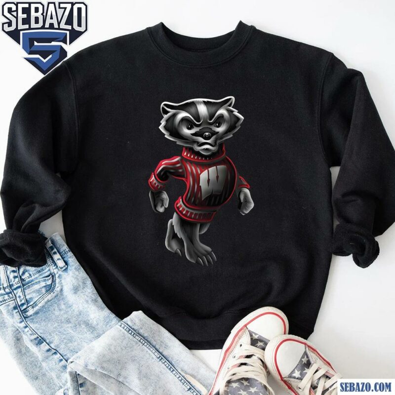 Wisconsin Badgers Football Midnight Mascot Shirt sweatshirt