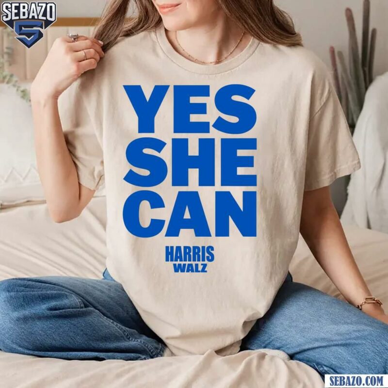 Yes She Can Electing Harris Walz 2024 Shirt t-shirt