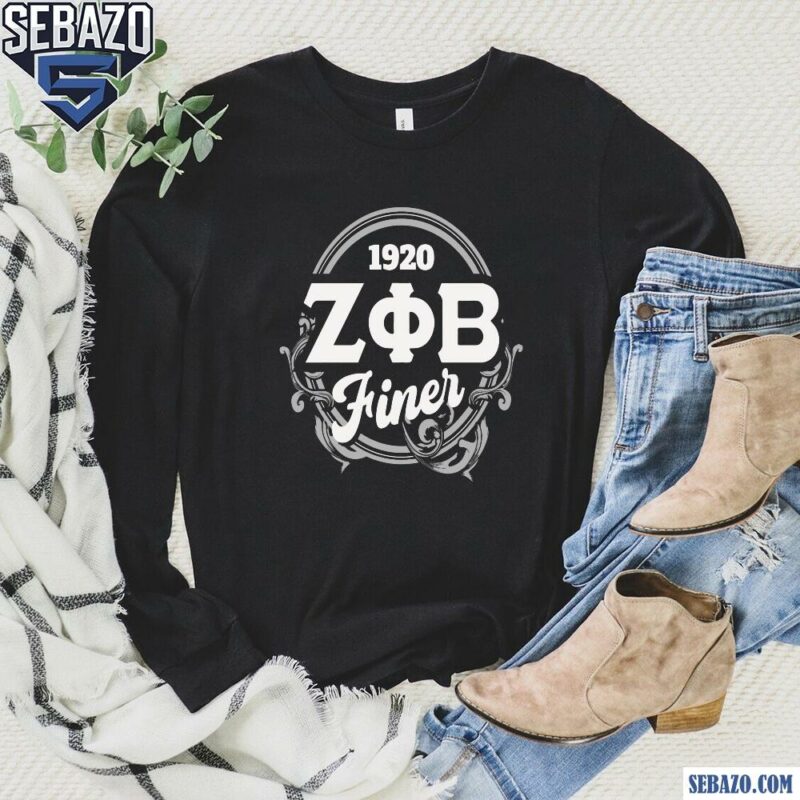 1920 Zeta Phi Beta Sorority Finer Woman Shirt long sleeved