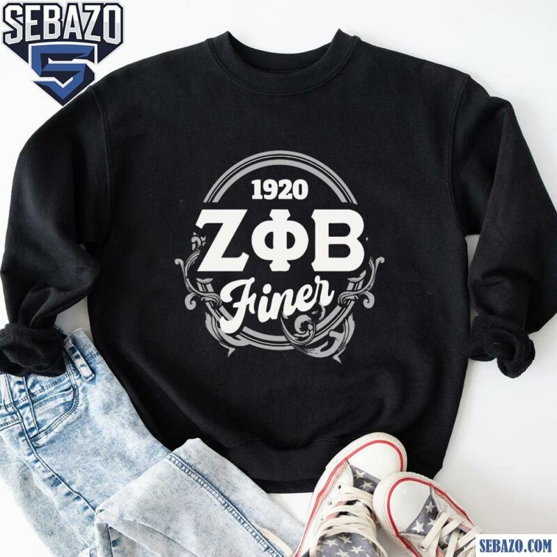 1920 Zeta Phi Beta Sorority Finer Woman Shirt sweatshirt