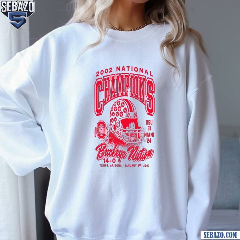 2002 National Champions Ohio State Buckeye Fooball Shirt sweatshirt