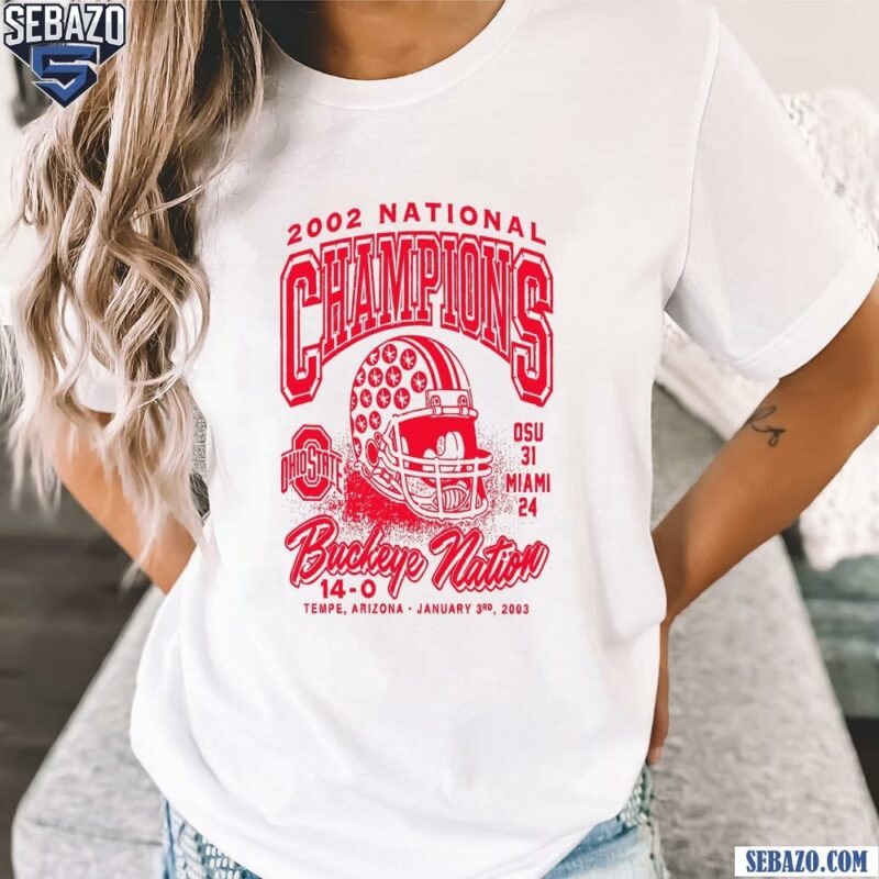 2002 National Champions Ohio State Buckeye Fooball Shirt t-shirt