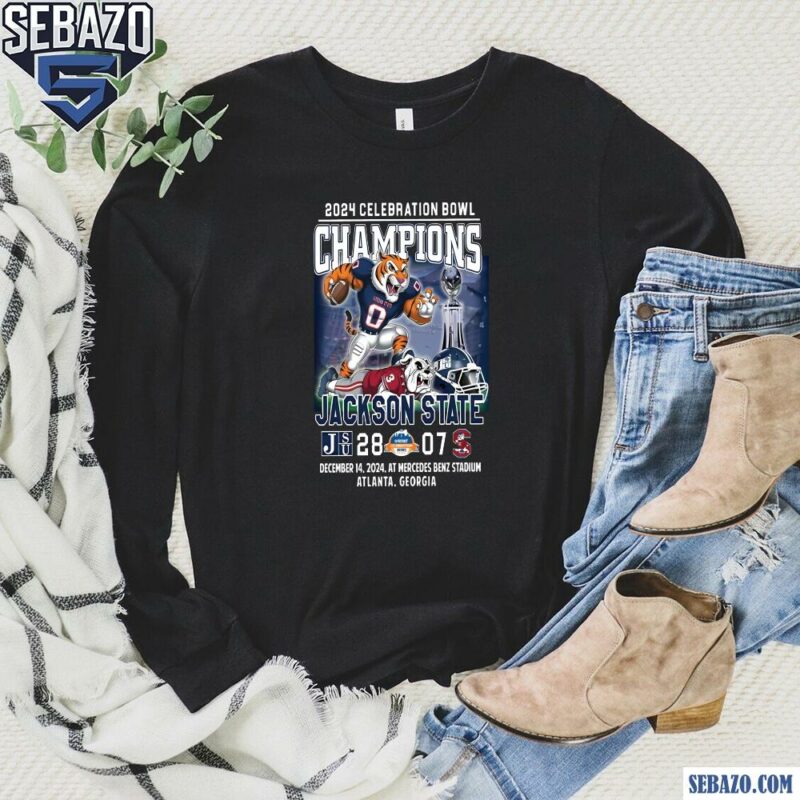 2024 Celebration Bowl Champions Jackson State Tigers Shirt long sleeved