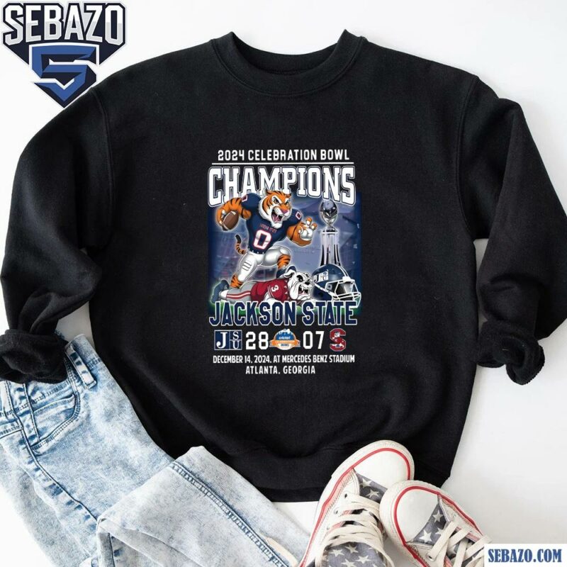 2024 Celebration Bowl Champions Jackson State Tigers Shirt sweatshirt