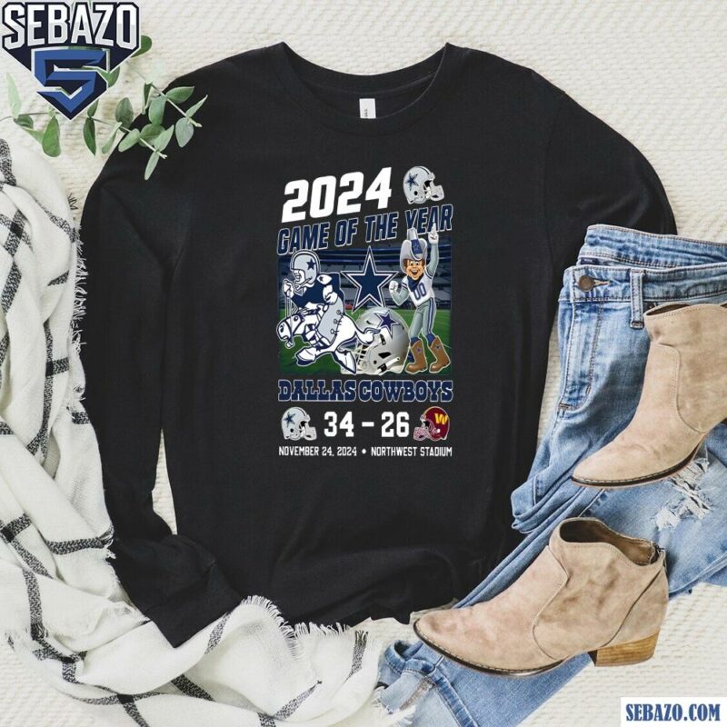 2024 Game Of The Year Cowboys 34 26 Commanders Shirt long sleeved