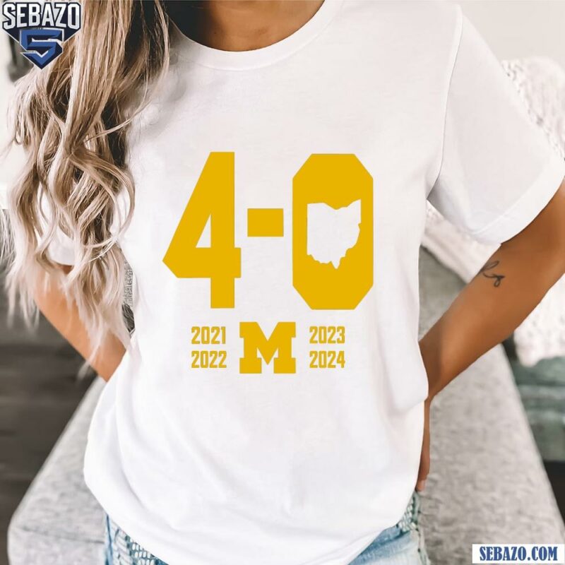 4 0 In The Game Michigan Wolverines football Shirt t-shirt