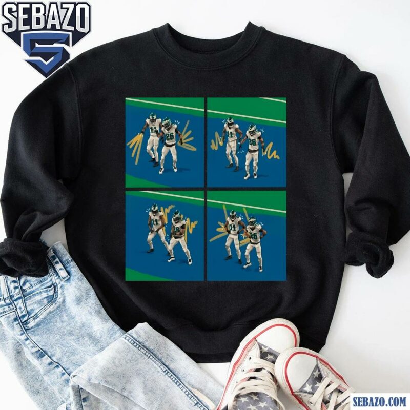 AJ Brown And Saquon Barkley Celebration Dance Shirt sweatshirt