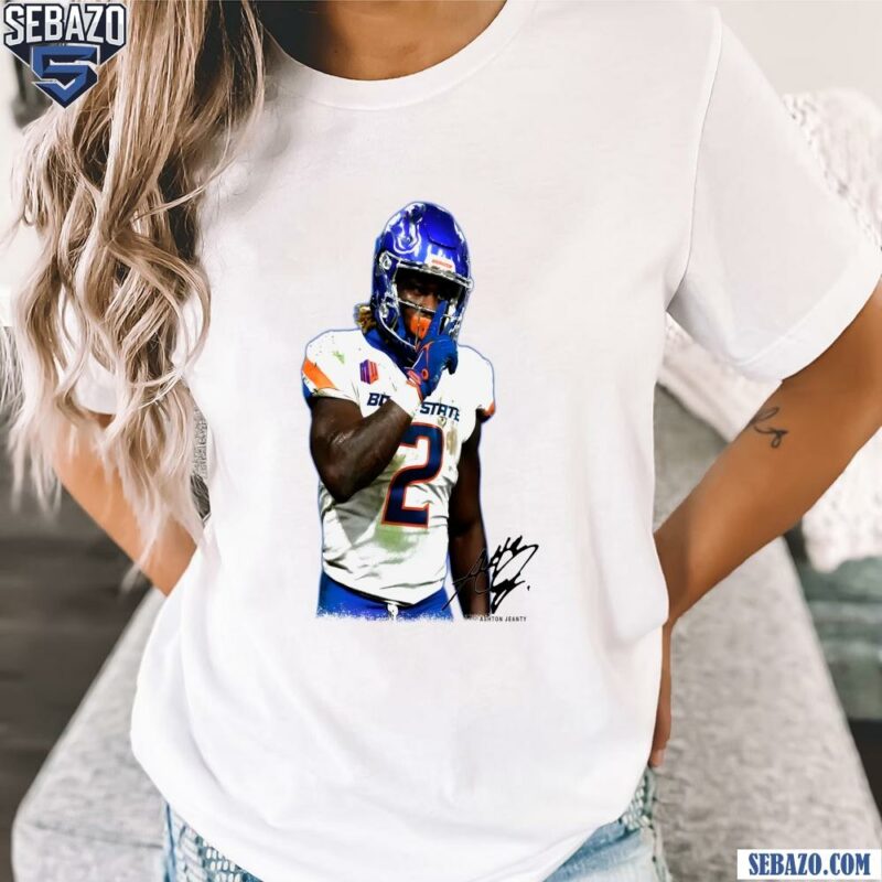 Ashton Jeanty 2 Boise State Broncos Signature Shirt t-shirt