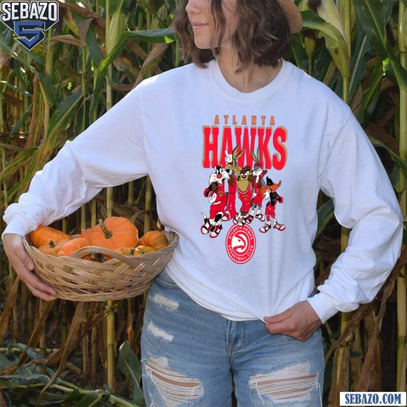 Atlanta Hawks Looney Tunes Nba Basketball Shirt long sleeved