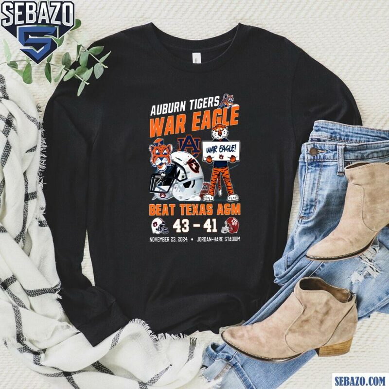 Auburn Football War Eagle Beat Texas A&M Shirt long sleeved