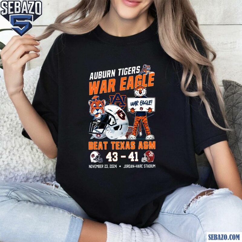 Auburn Football War Eagle Beat Texas A&M Shirt t-shirt