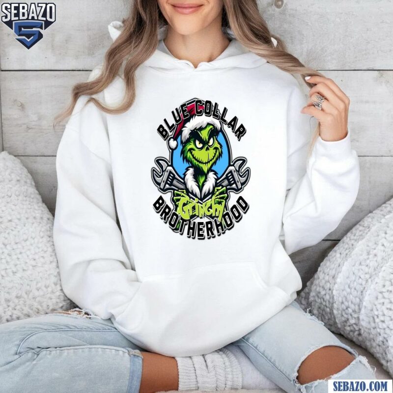 Blue Collar Grinchy Brotherhood Christmas Grinch Shirt hoodie