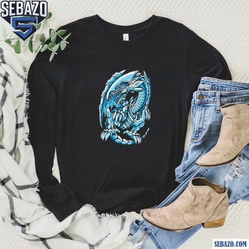 Blue Eyes White Dragon Eie Dye Yu Gi Oh Shirt long sleeved