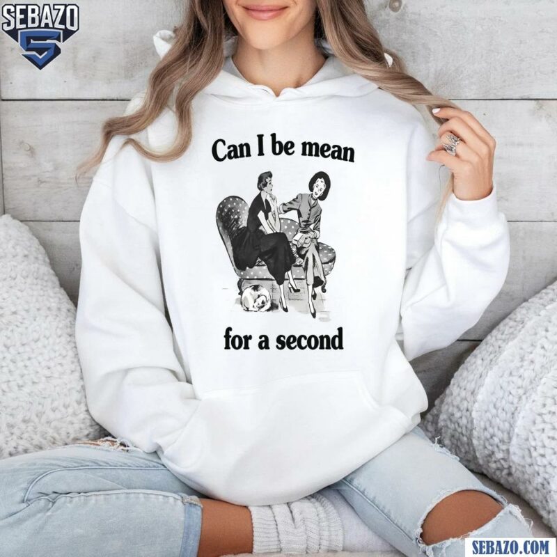 Can I Be Mean For A Second Shirt hoodie